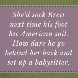 She's sock Brett